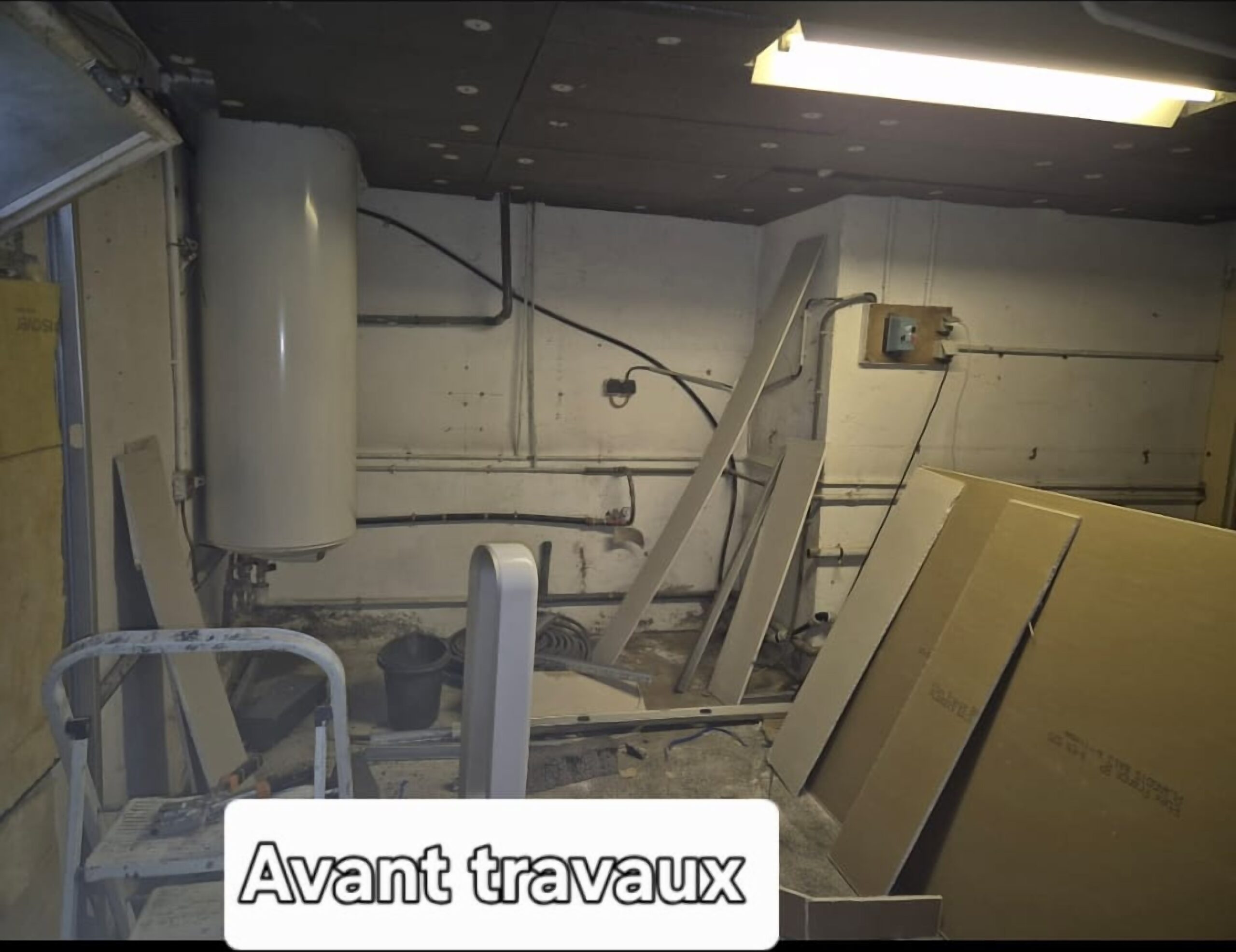 peintre nimes renovation cave avant travaux